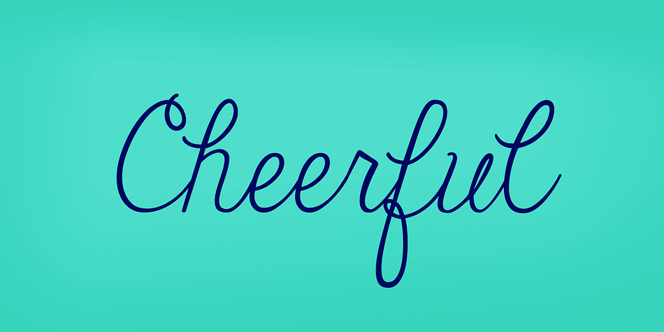 Displaying the beauty and characteristics of the Janda Cheerful Script font family.