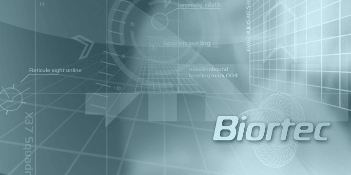 Biortec was designed to look as though it could be used in a futuristic graphical user interface.