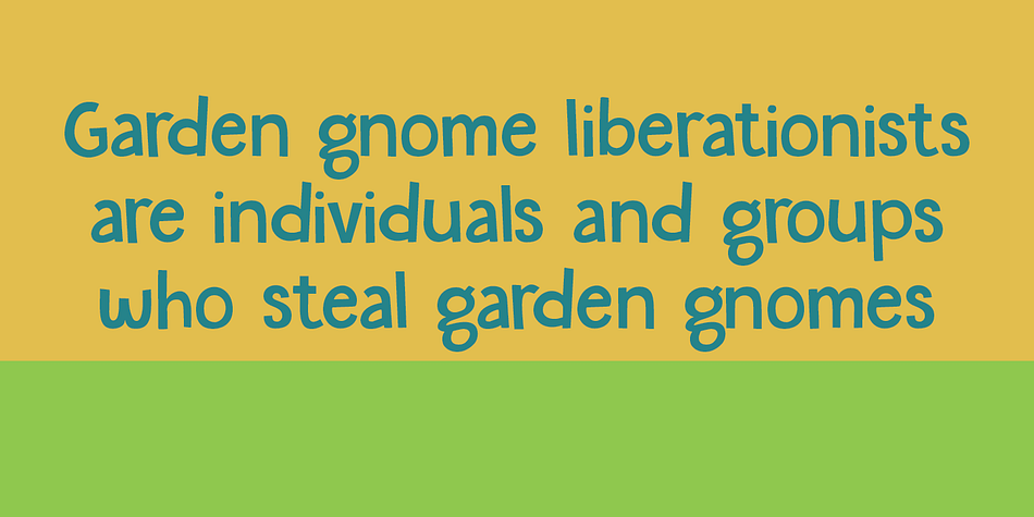 Displaying the beauty and characteristics of the Garden Gnome font family.