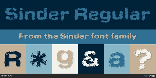 Fonts similar to Sinder