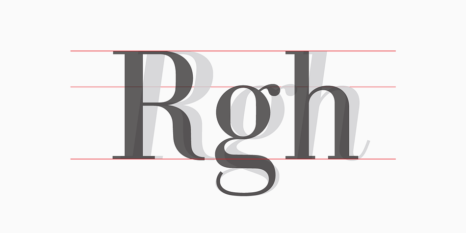 This time, the objective was to bring overall extreme geometrical expression closer to traditional letterform style of its “modern style” typeface category (Didone).