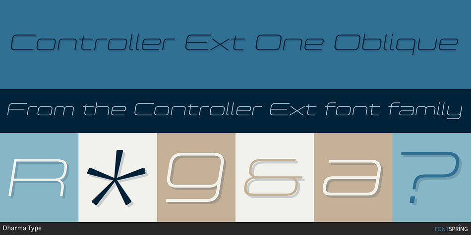 Controller Ext One Oblique Font