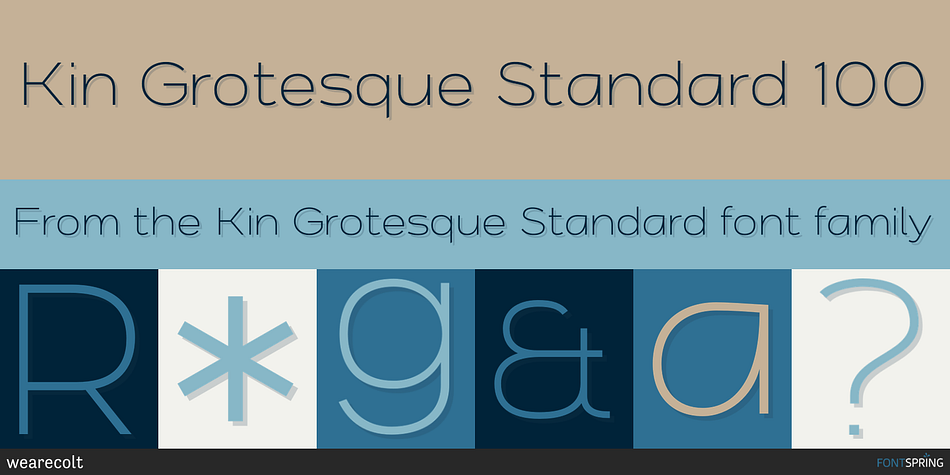 Kin Grotesque Standard 100 Font