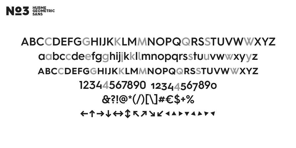 Highlighting the Hurme Geometric Sans 3 font family.