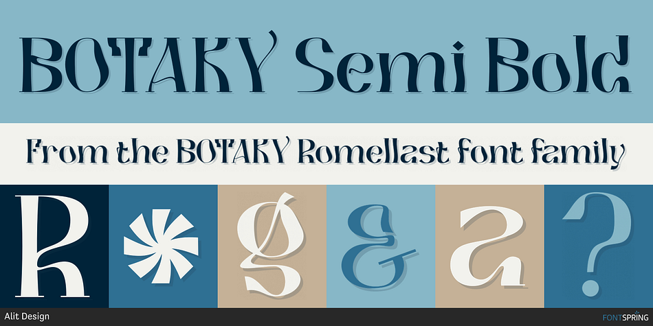 BOTAKY Semi Bold Font