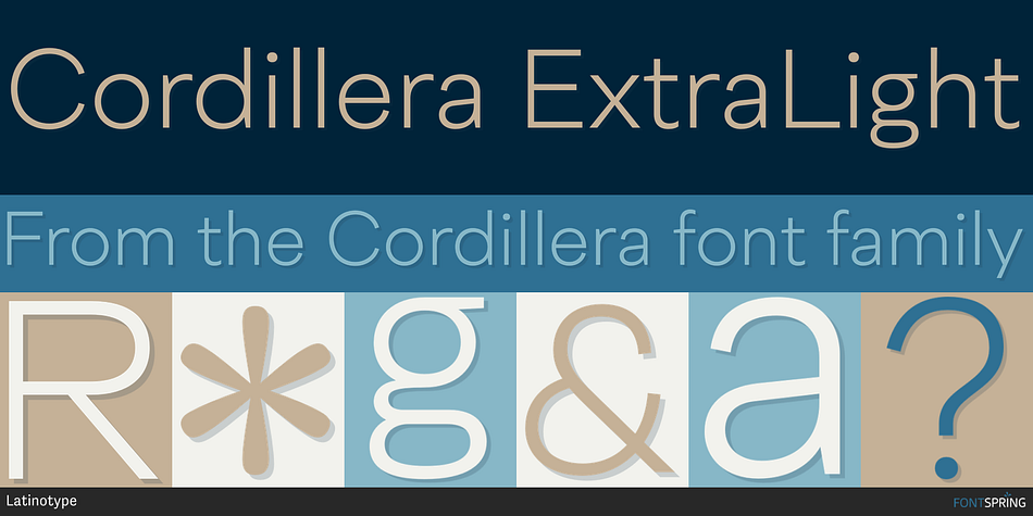 Cordillera ExtraLight Font