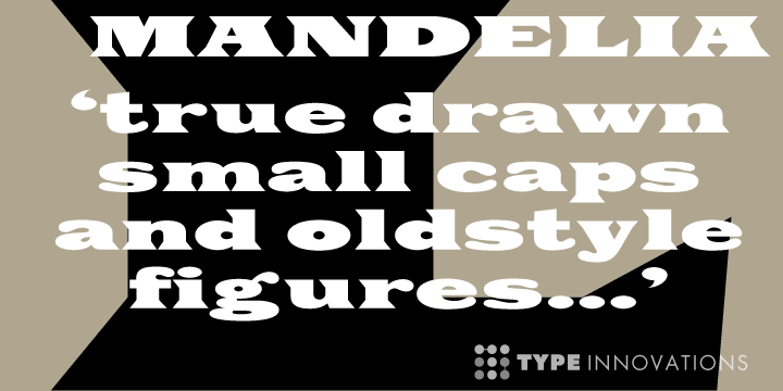 Displaying the beauty and characteristics of the Mandelia font family.