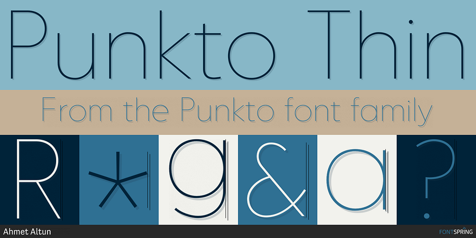 Punkto Thin Font