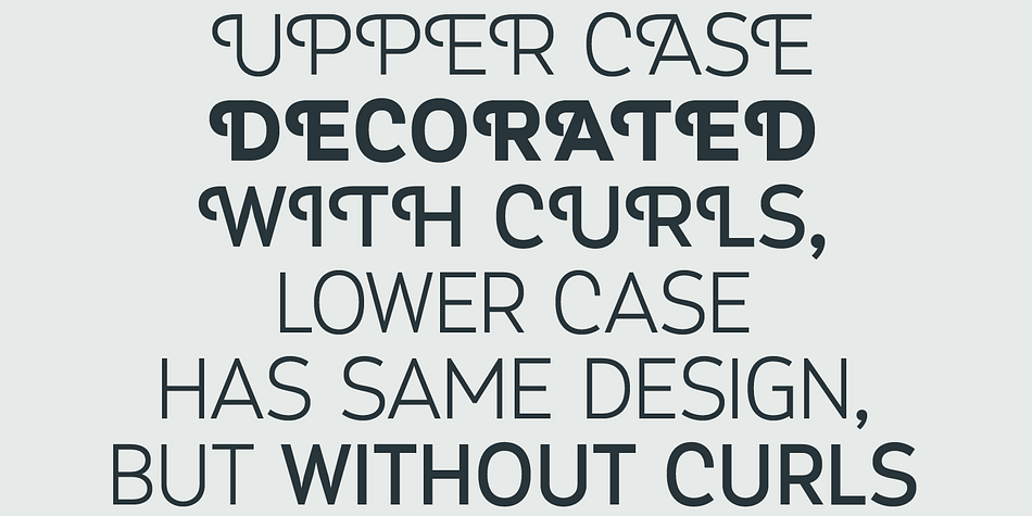 Highlighting the Myra 4F Caps font family.
