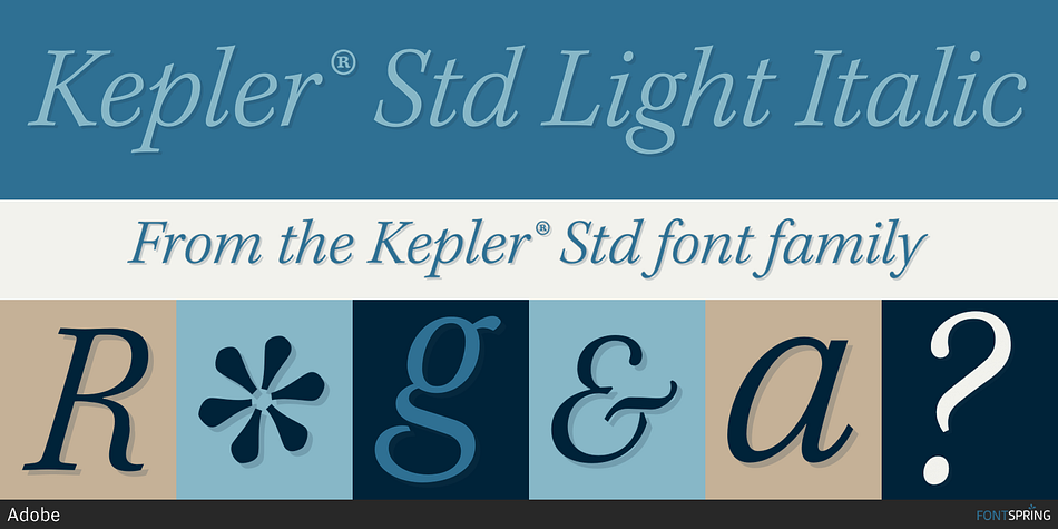 Kepler® Std Essentials Super Pack Font