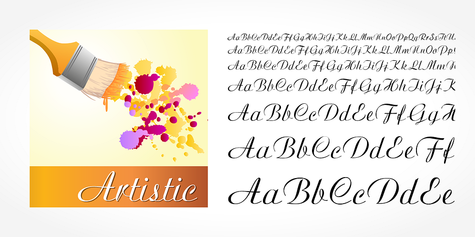 Artistic Pro is a  single  font family.
