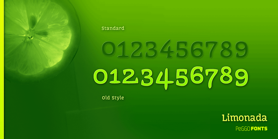 It has a regular and italic variant with stylistic alternates, old style numerals, several numeral figures.