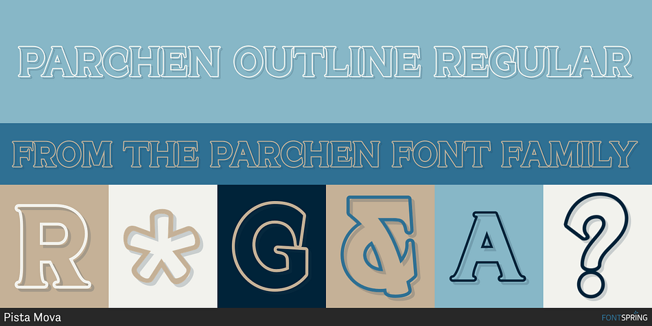 PARCHEN Outline Regular Font
