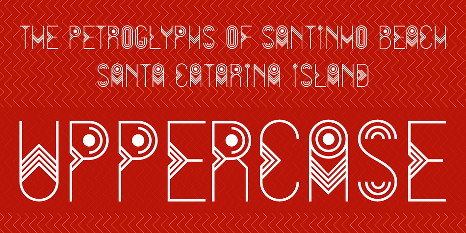 FloriGlyphos font family sample image.