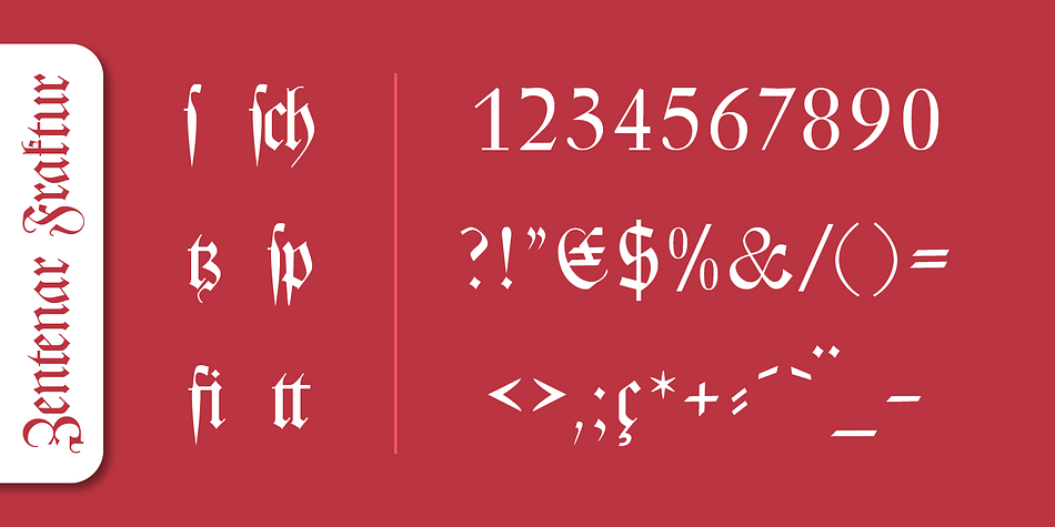 Today, blackletter fonts are mainly used decoratively.