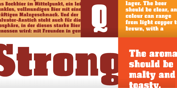 Created from experimentation of the Slab Serif style with asymmetric lines.