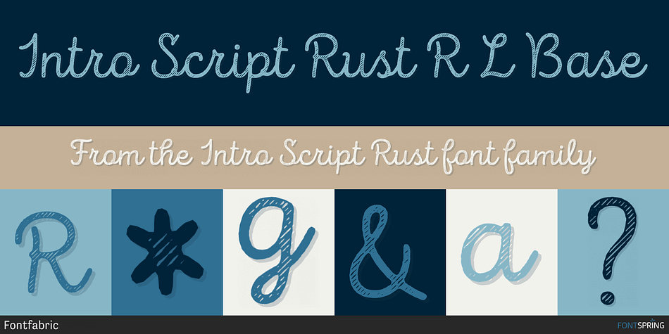Intro Script Rust R L Base Font