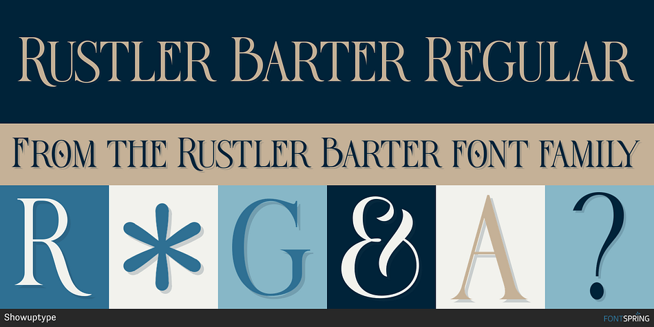 Rustler Barter Regular Font