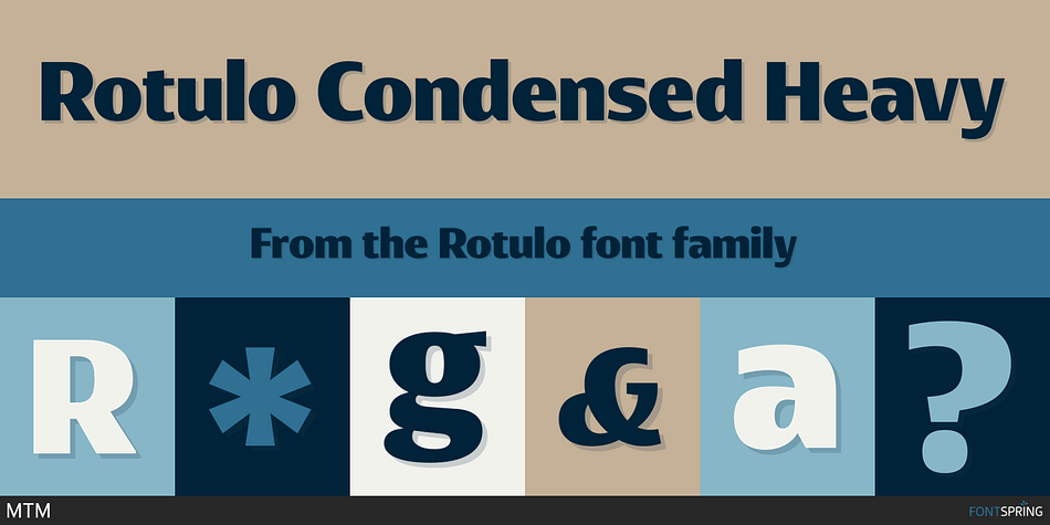 Rotulo Condensed Heavy Font