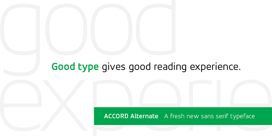 Highlighting the Accord Alternate font family.