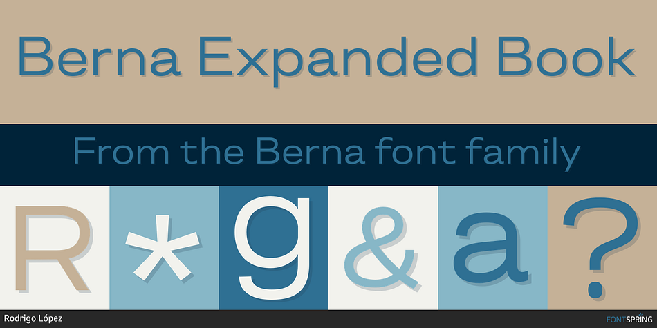 Berna Expanded Book Font