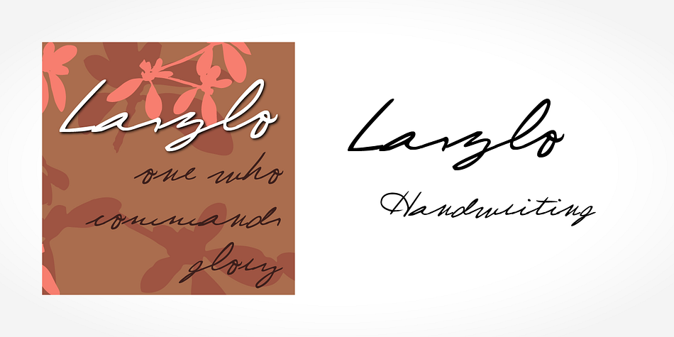 Digitized handwriting fonts are a perfect way to give documents the “very special touch”.