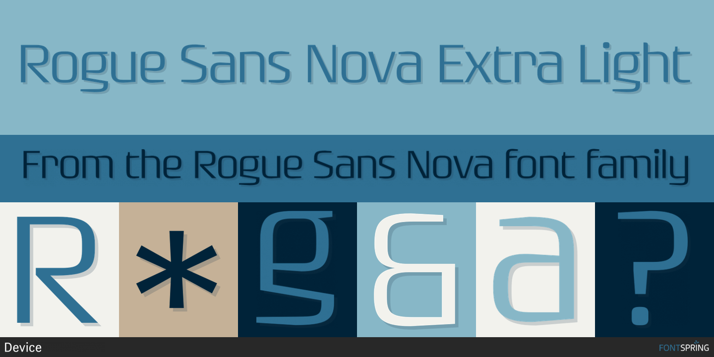 Fonts similar to Rogue Sans Nova