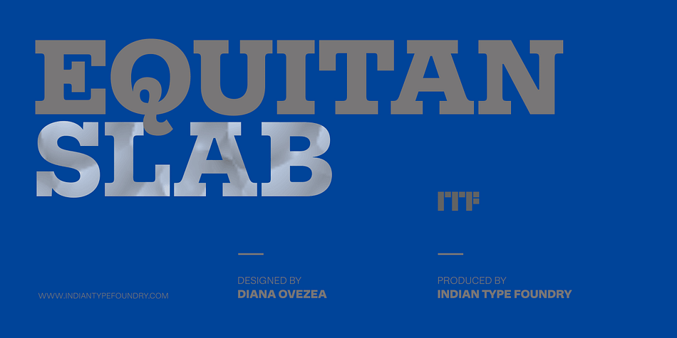Part of the Equitan super family, Equitan Sans and Equitan Slab are ready for branding projects and packaging design.