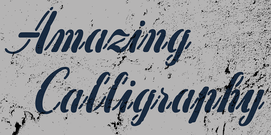 Concrete Stencil OpenType features include Stylistic Alternates and Standard Ligatures and has extensive Latin language support.