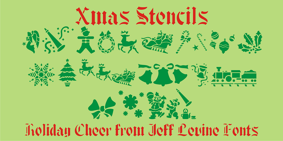 Xmas Stencils JNL contains a number of charming images primarily inspired by a set of Christmas stencils that have been out of production for well over 50 years.