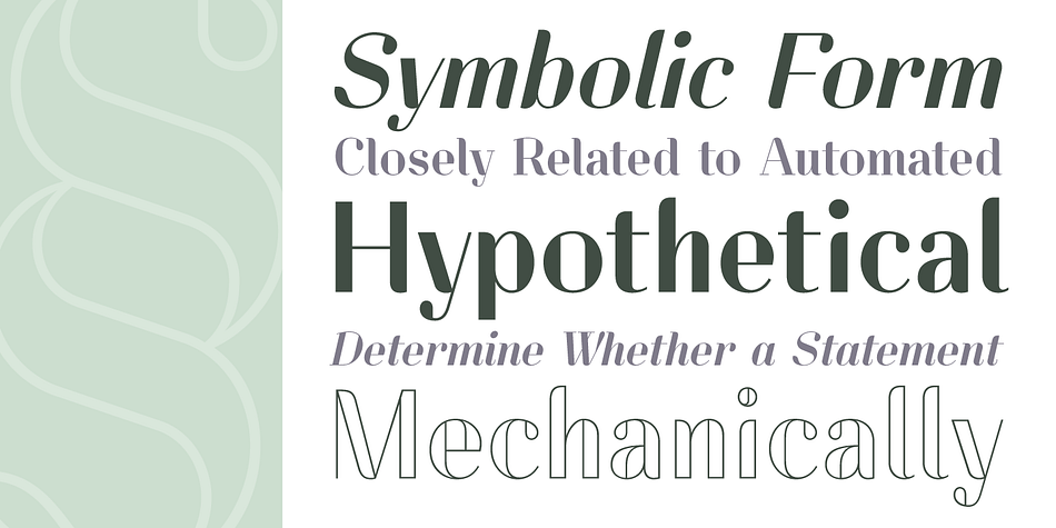 Lynx font family example.