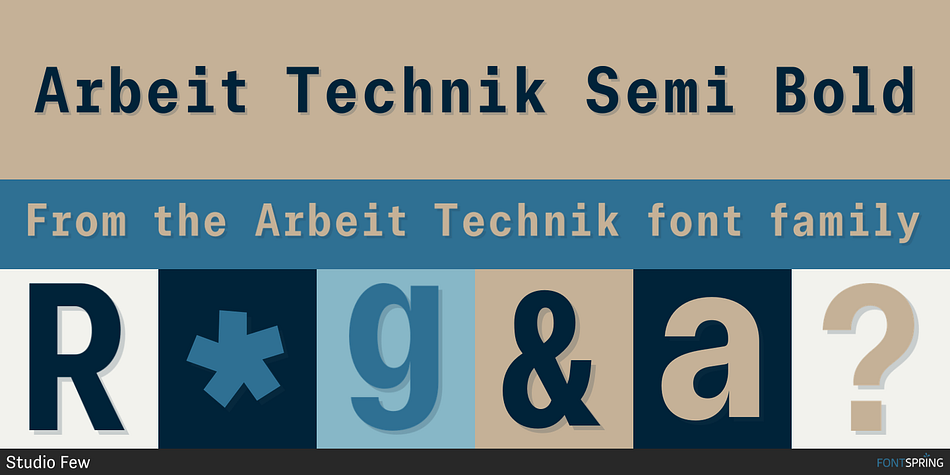 Arbeit Technik Semi Bold Font