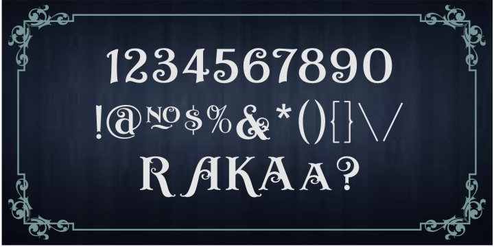 Casino comes with uppercase alternates for the A, K and R and a lowercase alternate for the letter a.
