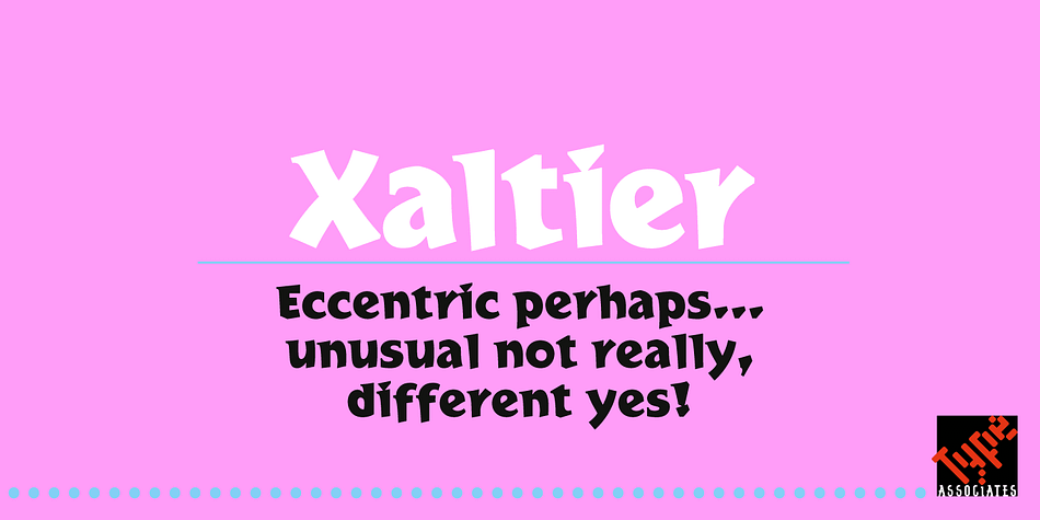 Displaying the beauty and characteristics of the Xaltier font family.