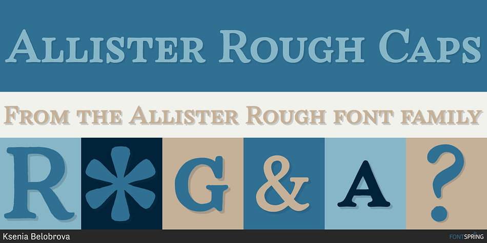 Allister Rough Caps Font
