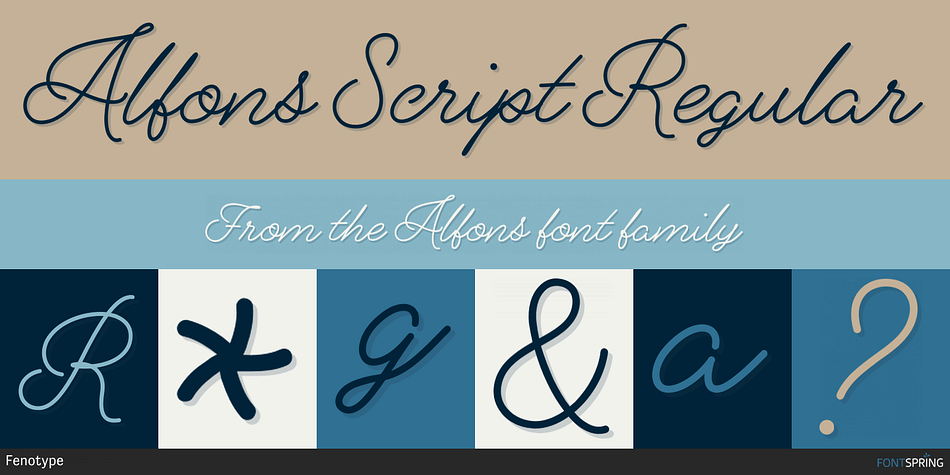 Alfons Script Font