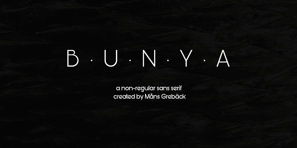 Bunya is a sans-serif created in 2016.