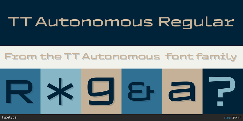 TT Autonomous Regular Font