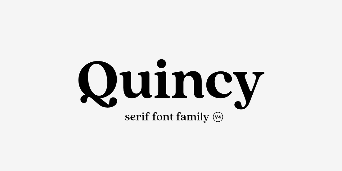 Quincy CF Font Poster