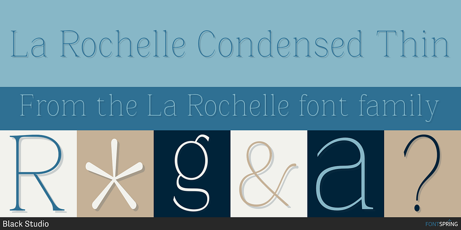 La Rochelle Condensed Thin Font