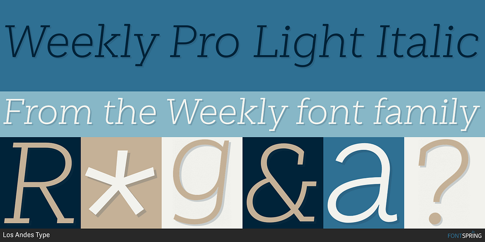 Weekly Pro Font