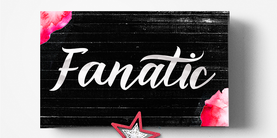 Fanatic is, fun, modern, bold and multi-purpose typeface combines handwritten letters brush naturally.