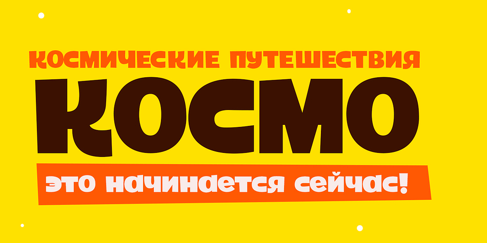 Laika Pro font family example.