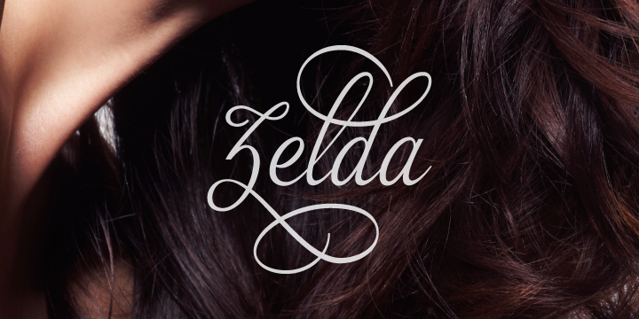 Zelda is a script font with clear characteristics: femininity & elegance.