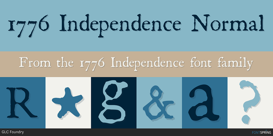 1776 Independence Normal Font