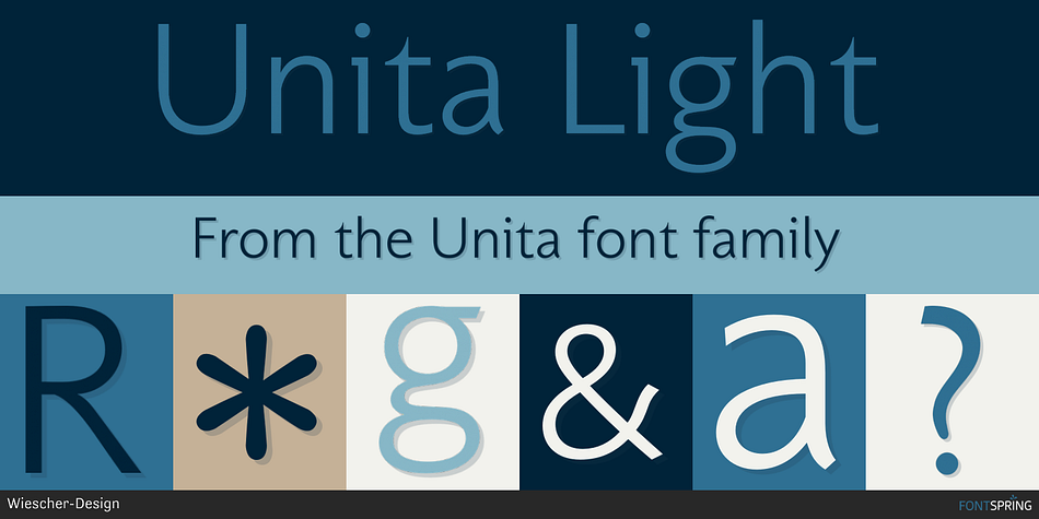 Unita Light Font