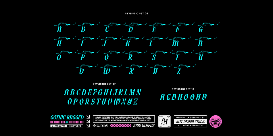 Gothic Ragged Font