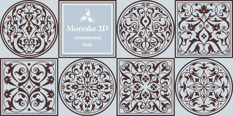 This ornament is based on the greenery motive with strongly stylized stems and leaves fancifully interlacing.