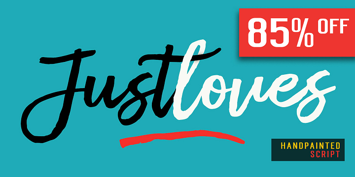 Justloves font family by Dhan Studio