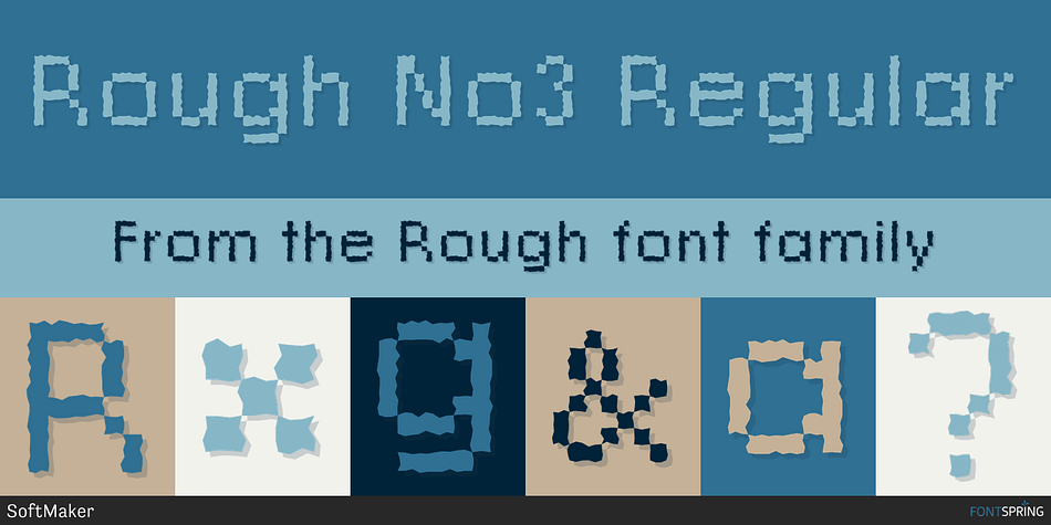 Rough No3 Regular Font